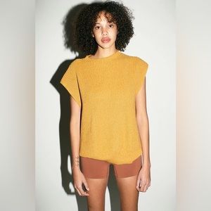 Baserange Mea Sweater Vest. Size XS/S. Gold. 100% Cotton. Great condition.